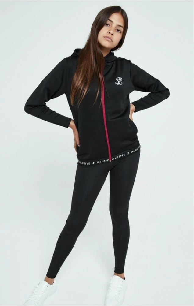 Illusive London Holčičí Černá Mikina 3 Illusive London Holčičí Černá Mikina – Bild 3