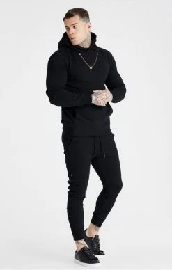 Messi X Sik Silk Černá Pánská Mikina Chain -MIKINY Prodejní prodejna messi x sik silk chain hoodie black 3