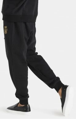 Messi X Sik Silk Černé Pánské Tepláky 7 Messi X Sik Silk Černé Pánské Tepláky -MIKINY Prodejní prodejna messi x sik silk fleece pant black gold 2
