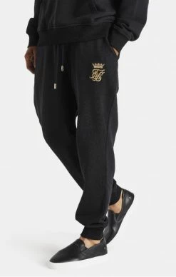 Messi X Sik Silk Černé Pánské Tepláky