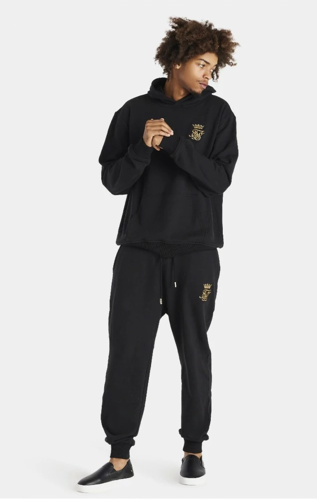 Messi X Sik Silk Černé Pánské Tepláky 4 Messi X Sik Silk Černé Pánské Tepláky – Bild 4