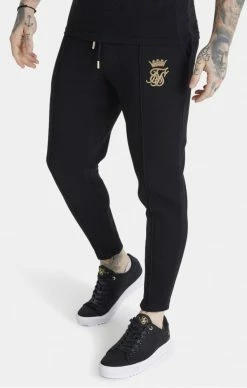 Messi X Sik Silk Černé Pánské Tepláky