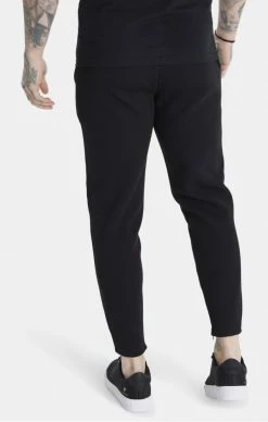 Messi X Sik Silk Černé Pánské Tepláky -MIKINY Prodejní prodejna messi x sik silk pleated pant black gold 3