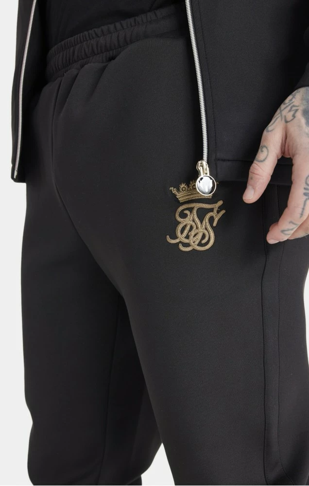 Messi X Sik Silk Černé Pánské Tepláky 2 Messi X Sik Silk Černé Pánské Tepláky – Bild 2