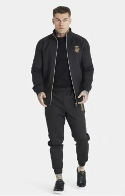 Messi X Sik Silk Černé Pánské Tepláky 8 Messi X Sik Silk Černé Pánské Tepláky -MIKINY Prodejní prodejna messi x sik silk tape pant black gold 3