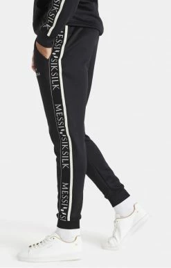Messi X Sik Silk Černé Tepláky -MIKINY Prodejní prodejna messi x sik silk taped pant black 2