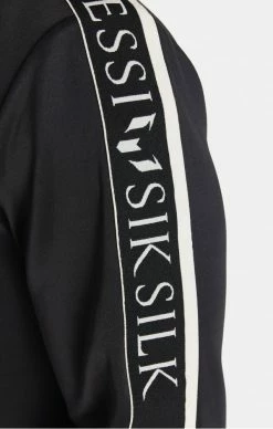 Messi X Sik Silk Černá Pánská Mikina -MIKINY Prodejní prodejna messi x sik silk taped zip hood black 4