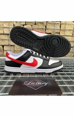 Nike Dunk Low Black White Red -MIKINY Prodejní prodejna nike dunk low black white 2