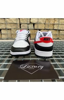 Nike Dunk Low Black White Red -MIKINY Prodejní prodejna nike dunk low black white 3