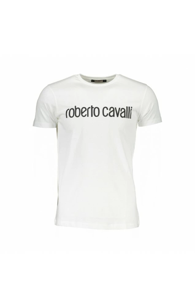 Roberto Cavalli Pánské Bílé Tričko 1 Roberto Cavalli Pánské Bílé Tričko