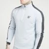 Sik Silk 1/4 Zip Eyelet Poly Tape Track Top