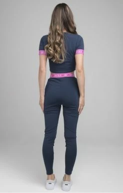 Sik Silk TmavěModré Dámske Tepláky -MIKINY Prodejní prodejna sik silk advantage track pants navy 6