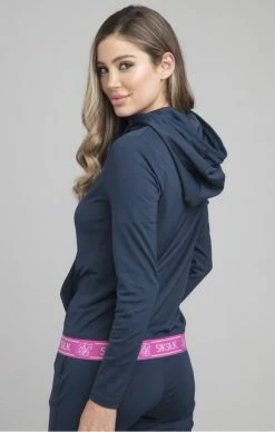 Sik Silk Dámská TmavěModrá Mikina Na Zip -MIKINY Prodejní prodejna sik silk advantage track top navy 4