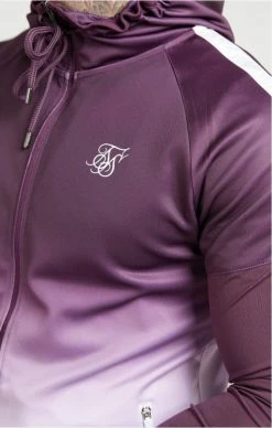 Sik Silk ﻿Athlete Hybrid Zip Through Hoodie Rich Burgundy Fade -MIKINY Prodejní prodejna sik silk athlete hybrid zip through hoodie rich burgundy fade 5