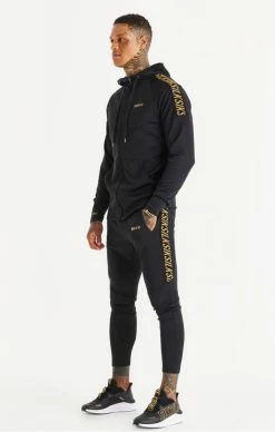 Sik Silk Black Sports Zip Through Tape Hoodie -MIKINY Prodejní prodejna sik silk black sports zip through tape hoodie 5