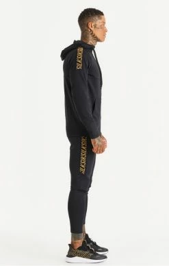 Sik Silk Black Sports Zip Through Tape Hoodie -MIKINY Prodejní prodejna sik silk black sports zip through tape hoodie 6