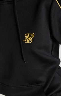 Sik Silk Dámská Černá Mikina Track -MIKINY Prodejní prodejna sik silk black track top 2