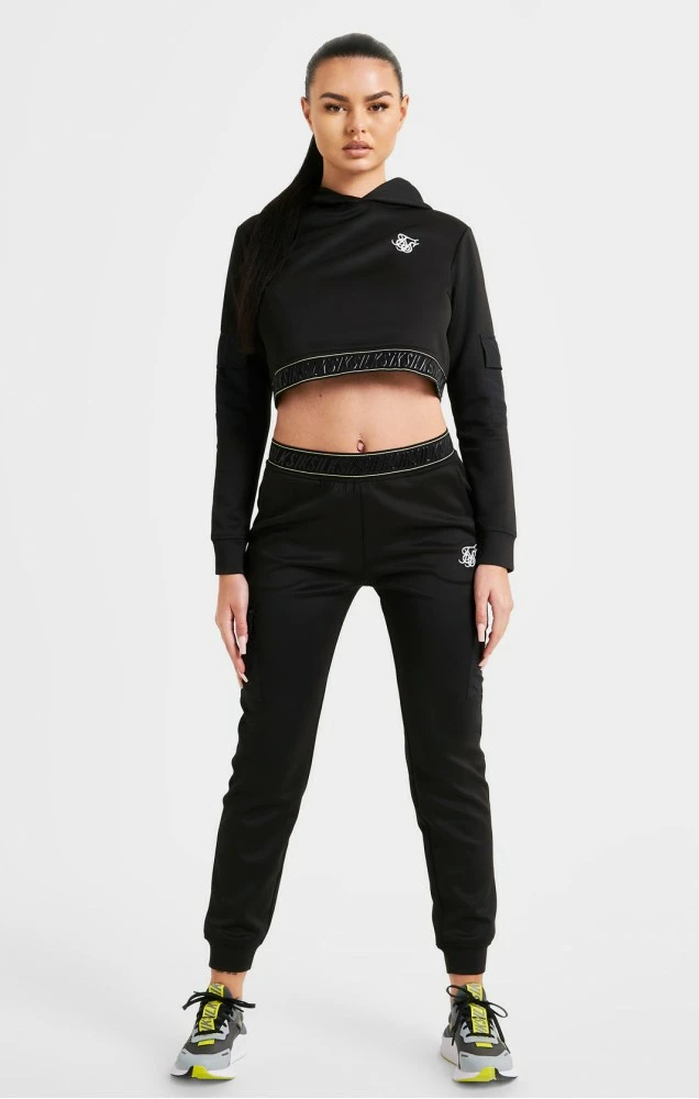 Sik Silk Dámské Černé Kapsáčové Tepláky 3 Sik Silk Dámské Černé Kapsáčové Tepláky – Bild 3