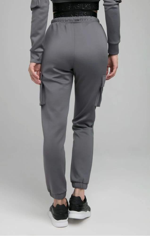 Sik Silk Dámské Šedé Teplákové Kapsáče 3 Sik Silk Dámské Šedé Teplákové Kapsáče – Bild 3