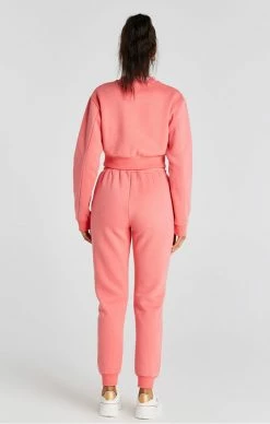 Sik Silk Dámska Mikina Crop Coral Crew Sweatshirt -MIKINY Prodejní prodejna sik silk damska mikina crop coral crew sweatshirt 4