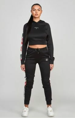 Sik Silk Dámské Černé Tepláky Black Retro Tropics Track -MIKINY Prodejní prodejna sik silk damske cerne teplaky black retro tropics track 2