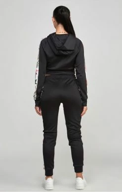 Sik Silk Dámské Černé Tepláky Black Retro Tropics Track -MIKINY Prodejní prodejna sik silk damske cerne teplaky black retro tropics track 4