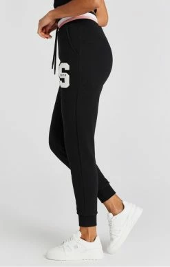 Sik Silk Dámské Černé Tepláky Varsity Logo 5 Sik Silk Dámské Černé Tepláky Varsity Logo -MIKINY Prodejní prodejna sik silk damske cerne teplaky varsity logo 1