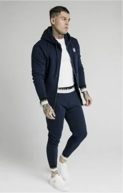 Sik Silk Tmavěmodrá Mikina Deluxe 10 Sik Silk Tmavěmodrá Mikina Deluxe -MIKINY Prodejní prodejna sik silk deluxe zip through funnel neck hoodie 4