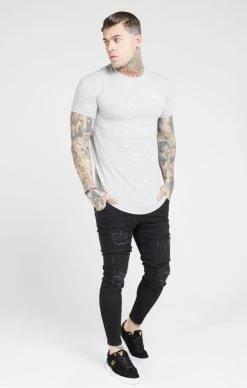 Sik Silk Černé Pánské Jeany 7 Sik Silk Černé Pánské Jeany -MIKINY Prodejní prodejna sik silk distressed skinny denims 2