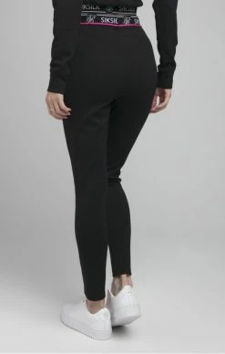 Sik Silk Dámské Černé Tepláky -MIKINY Prodejní prodejna sik silk diverse track bottoms 3