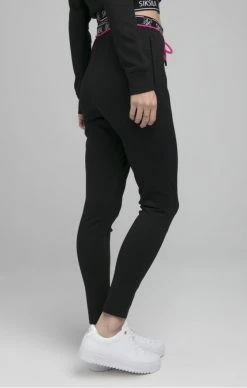 Sik Silk Dámské Černé Tepláky -MIKINY Prodejní prodejna sik silk diverse track bottoms 4