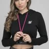 Sik Silk Černá Dámská Crop Mikina