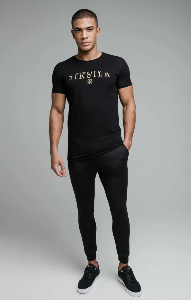 Sik Silk Černé Pánské Triko 2 Sik Silk Černé Pánské Triko – Bild 2