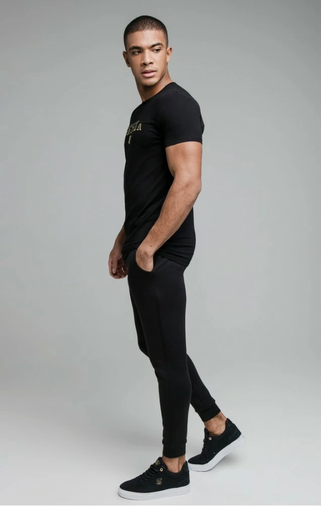 Sik Silk Černé Pánské Triko 3 Sik Silk Černé Pánské Triko – Bild 3