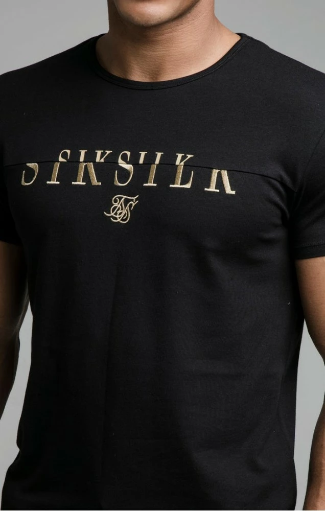 Sik Silk Černé Pánské Triko 6 Sik Silk Černé Pánské Triko – Bild 6