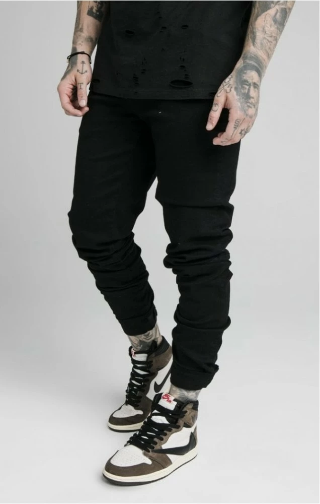 Sik Silk Černé Jeany 1 Sik Silk Černé Jeany