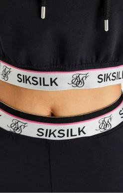 Sik Silk Černé Dámské Tepláky 7 Sik Silk Černé Dámské Tepláky -MIKINY Prodejní prodejna sik silk elettra tracksuit trousers black 3