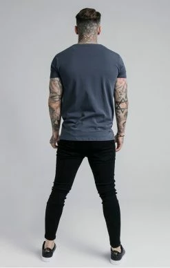 Sik Silk TmavěModré Pánské Triko Krátký Rukáv 7 Sik Silk TmavěModré Pánské Triko Krátký Rukáv -MIKINY Prodejní prodejna sik silk embossed prestige gym tee 3