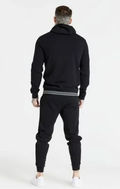 Sik Silk Pánská Černá Mikina 11 Sik Silk Pánská Černá Mikina -MIKINY Prodejní prodejna sik silk eminent overhead hoodie black 5