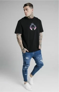 Sik Silk Essential Tee Black -MIKINY Prodejní prodejna sik silk essential tee black 3