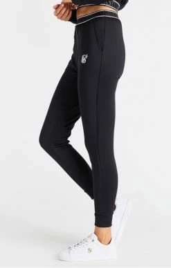 Sik Silk Dámské Černé Tepláky Exhibit Luxe -MIKINY Prodejní prodejna sik silk exhibit luxe tracksuit bottoms black 1