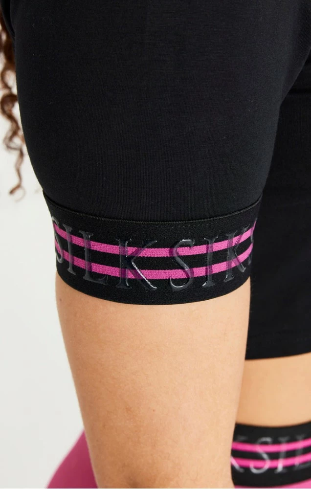 Sik Silk Černé Dámské Triko 2 Sik Silk Černé Dámské Triko – Bild 2