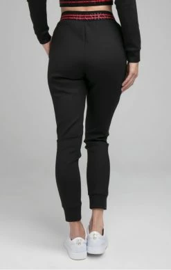 Sik Silk Černé Dámské Tepláky -MIKINY Prodejní prodejna sik silk exhibit pro track pants black 1
