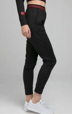 Sik Silk Černé Dámské Tepláky -MIKINY Prodejní prodejna sik silk exhibit pro track pants black 3