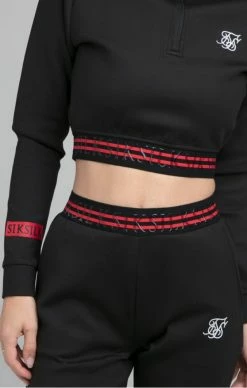 Sik Silk Černá Dámská Mikina -MIKINY Prodejní prodejna sik silk exhibit pro track top black 4