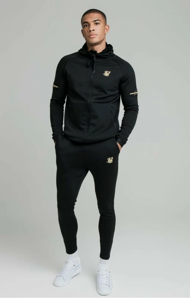 Sik Silk Černé Pánské Tepláky 2 Sik Silk Černé Pánské Tepláky – Bild 2