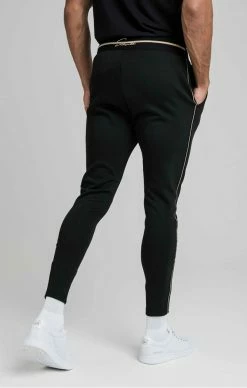 Sik Silk Černé Pánské Tepláky 7 Sik Silk Černé Pánské Tepláky -MIKINY Prodejní prodejna sik silk exposed tape joggers 2