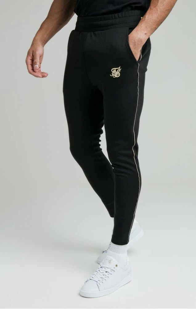 Sik Silk Černé Pánské Tepláky 1 Sik Silk Černé Pánské Tepláky