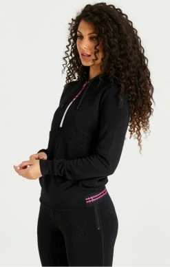 Sik Silk Černá Dámská Mikina 9 Sik Silk Černá Dámská Mikina -MIKINY Prodejní prodejna sik silk fade zip track top black 4