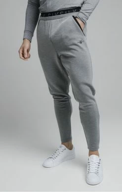 Sik Silk Šedé Pánské Tepláky